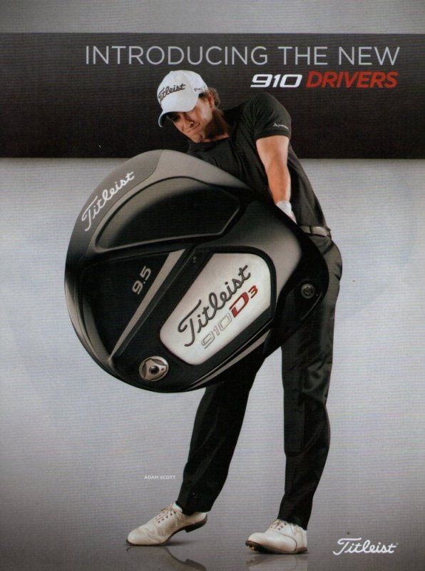 ADAM SCOTT   Titleist    2011 Magazine Print Ad /a