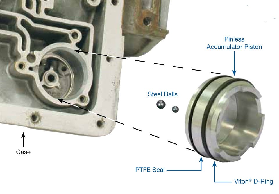 4L60E 200R4 4L60 4L65E TRANSMISSION PINLESS ACCUMULATOR PISTON KIT 