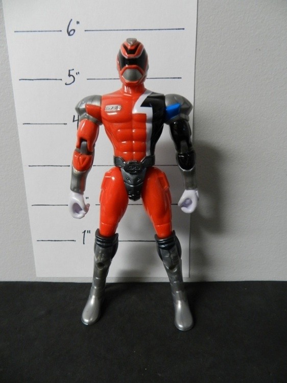 518] Bandai 2004 Power Rangers SPD Red Battlized Ranger Action Figure