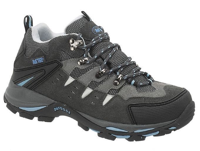 AdTec Womens Work Hiker, Grey & Blue Suede Upper, Steel Toe, 8418