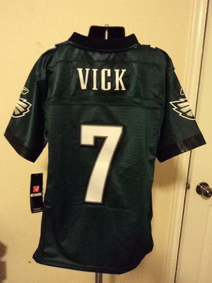 Reebok NFL Philadelphia Eagles Mike Vick Premier Sewn Youth Jersey NWT 