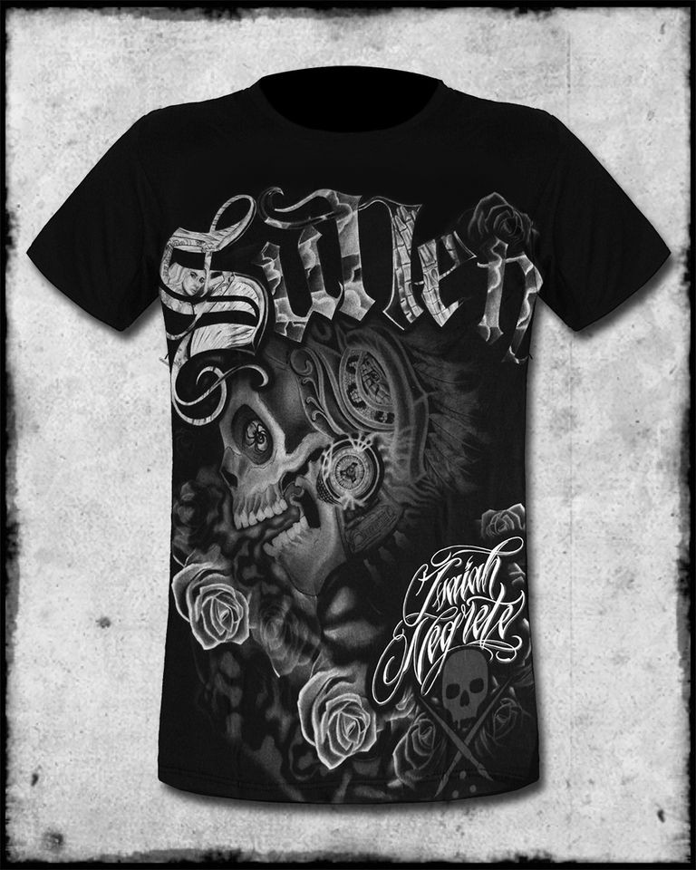 AUTHENTIC SULLEN CLOTHING ISAIAH NEGRETE INK PUNK GOTH TATTOO SCENE T 