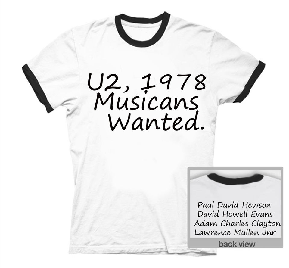 U2 T Shirts musicians bono hitman poptart edge NEW