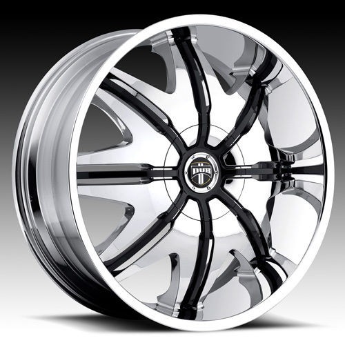 24 DUB DOGGY STYLE Wheel SET 24x9.5 Chrome Rims for 5 6 8 LUG RWD 