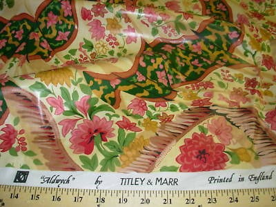 YDS~TITLEY&MAR​R~ALDWYCH~UPSC​ALE CHINTZ DRAPERY UPHOLSTERY 