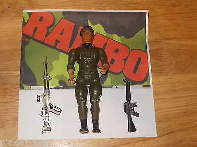   COLECO RAMBO Vintage Action Figure COLONEL TRAUTMAN w/ Accessories