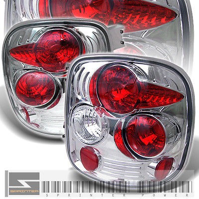 99 04 SILVERADO SIERRA STEPSIDE CHROME ALTEZZA TAIL LIGHTS REAR BRAKE 