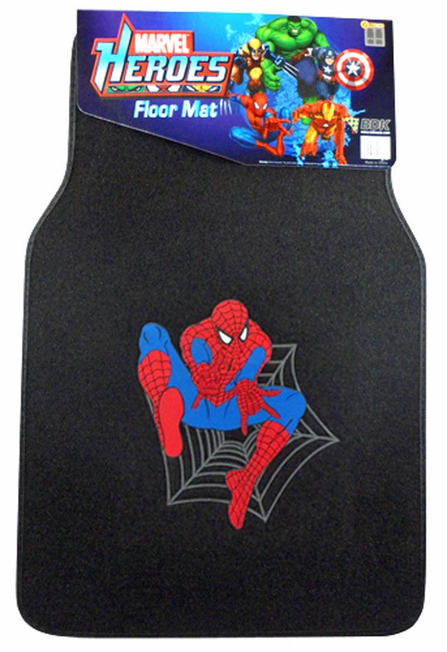   Spider Man SUV Van Floor Mats Comic Rugs Super Hero Carpet Liners