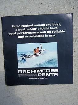 1972 Archimedes Penta Outboards Color Promo Book 550 Offshore 250 