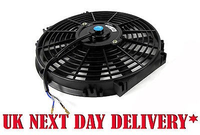   12v Electric Slim Line Radiator Fan 12 Inch Audi A3 A4 VW Golf Passatt