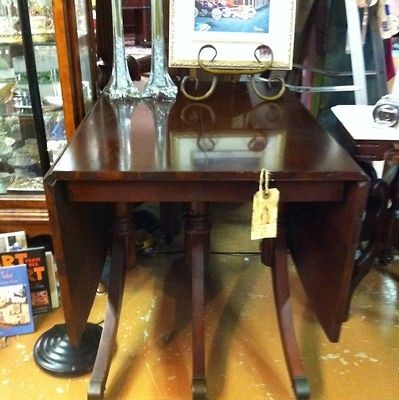 Vintage MAHOGANY FOLDING DINING TABLE