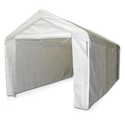 Domain Carport Enclosure Sidewall Kit White