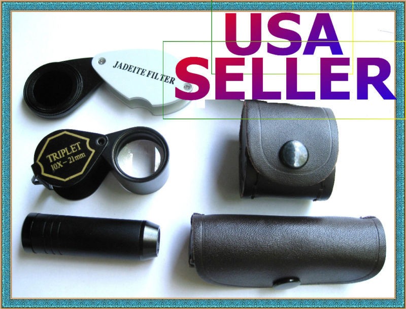 Chelsea Filter, Jewelers Loupe, Spectroscope. Gem Tool