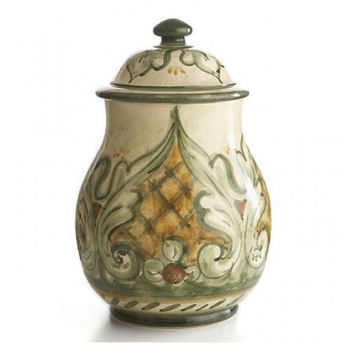 ARTE ITALICA Riverbero Large Ceramic Kitchen Storage Canister Jar Made 