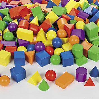 110 pc 3 D Geometric Shapes Geometry Math Educational