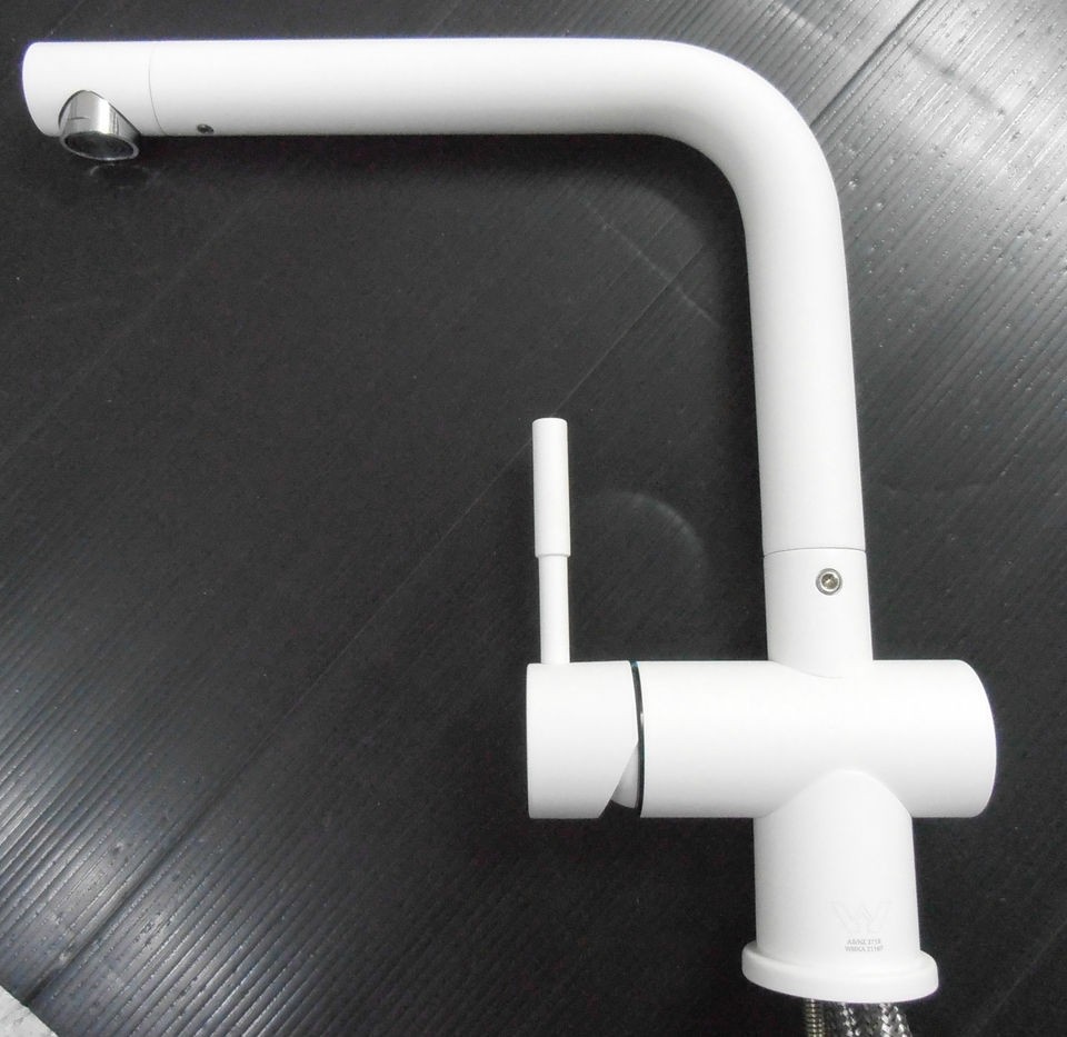 New Sink MIXER TAP Tapware Abey Gessi Designer Kitchen Taps White 