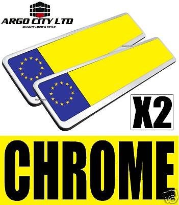 CHROME NUMBER PLATE SURROUNDS AUDI A2 A3 A4 A5 A6 A8