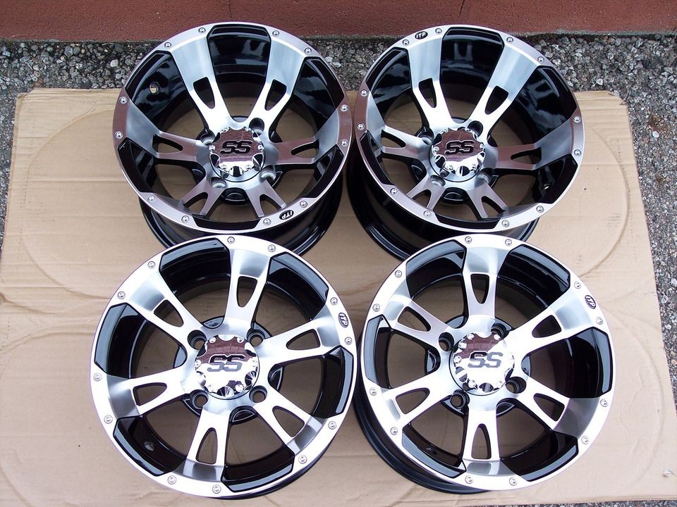 12 HONDA RANCHER ITP SS112 ALUMINUM ATV WHEELS NEW SET 4  LIFETIME 