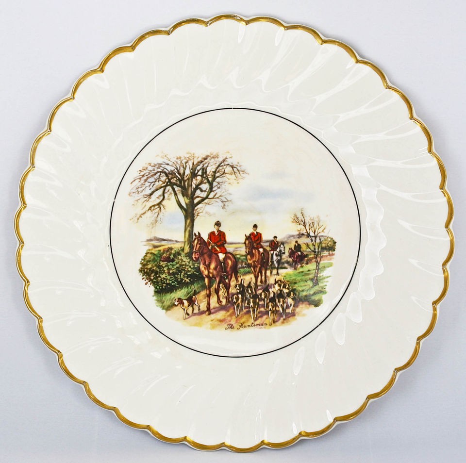 10.5 Vintage ENGLAD STAFFORSHIRE MYOTT OLDE CHELSEA PLATE Horse 