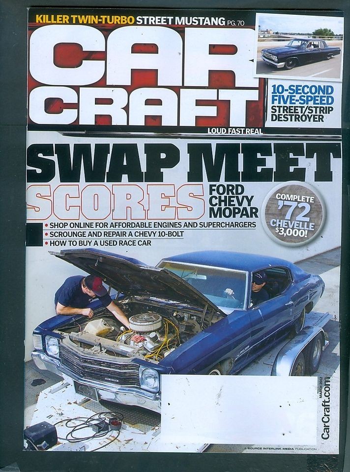 Car Craft 3 2012 Swap Meet Scores Ford Chey Mopar affordable engines 