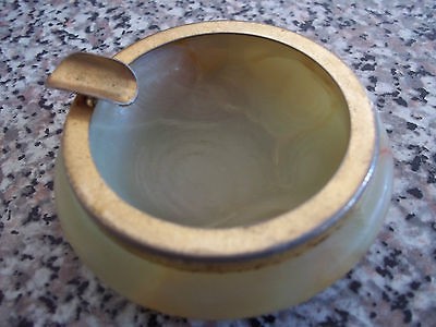 ROUND ALABASTER SMALL ASHTRAY