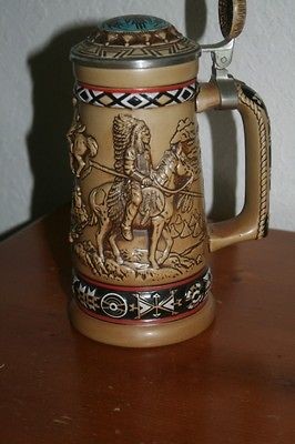 Avon Beer Stein Indians of the American Frontier Stein 1988 