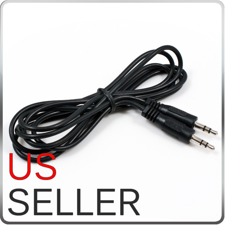 5MM AUX CABLE CORD INPUT IPHONE IPOD  AV CD PLAYER