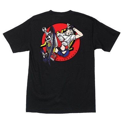 Old School Santa Cruz T Shirt Jeff Kendall Pure Style Tee Shirt Black 