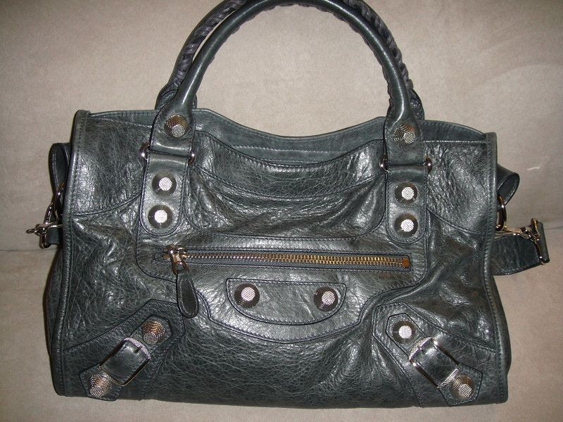 BALENCIAGA CITY ANTHRACITE Giant Silver Hardware GSH 2011