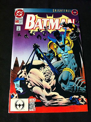   #500 KNIGHTFALL PT 19, AZRAEL IN NEW BAT COSTUME, BANE COVER NM