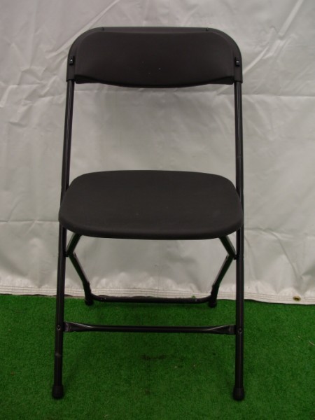 New Black Folding Chairs Plastic Metal Church School Office Meeting 