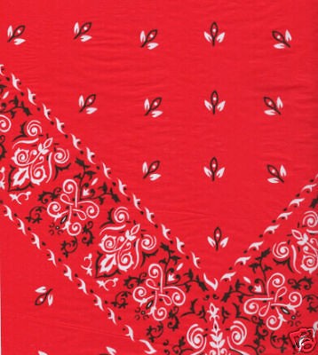 RED BANDANA GIFT TISSUE PAPER  10 Sheets