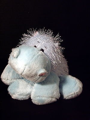 Collectible stuff plush Zoo Animal FANTASY BLUE HIPPO 8 WEKINZ GANZ 