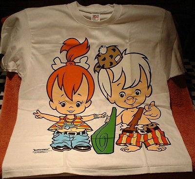 Newly listed HANNA BARBERA FLINTSTONES PEBBLES & BAM BAM XL T SHIRT 