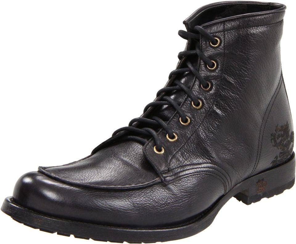 MARK NASON 67689 BAYARD MADE IN ITALY BLACK NEW BOOT LACE UP MEN 