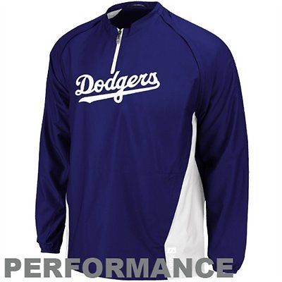   Dodgers Youth Triple Peak Quarter Zip Pullover Windbreaker Jacket