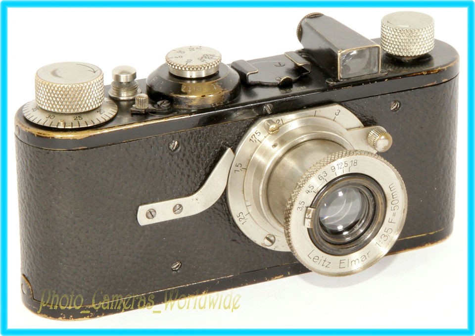 LEICA I Model A N°32559 + Elmar 13.5 f=5cm Vintage Camera + Case by 