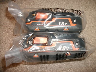 18V RIDGID HYPERLITHIUM BATTERIES R840085.BRAND NEW.18 VOLT.RIGID