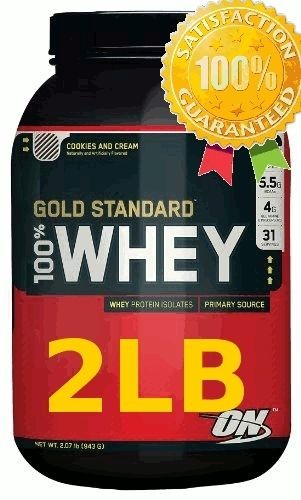 Optimum Nutrition GOLD STANDARD 100% WHEY Protein Isolates 2lb 909g ON 