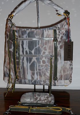 MZ Wallace Bedford Zoe Crossbody Handbag on Boa Print Tone NEW 