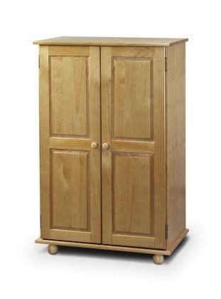 Julian Bowen Pickwick Pine Short Wardrobe All Hanging Flat Pack 