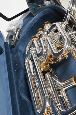 Miraphone M5050 Ambassador Series Compensating Euphonium Silver 