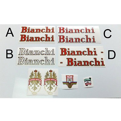 Bianchi 50s / 60s choices decals for Campagnolo resto