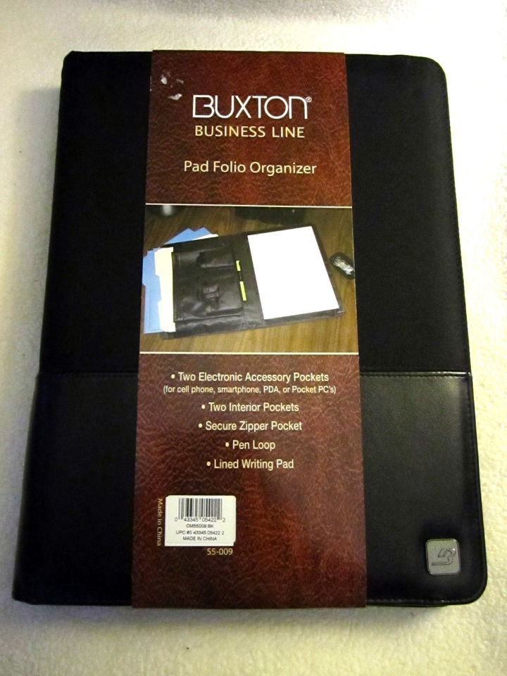 Brand new Buxton BusinessLine Pad Folio Organizer 2 electronic 