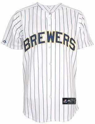   Brewers Alternate Home Pinstripe MLB Replica Jersey Big Sizes