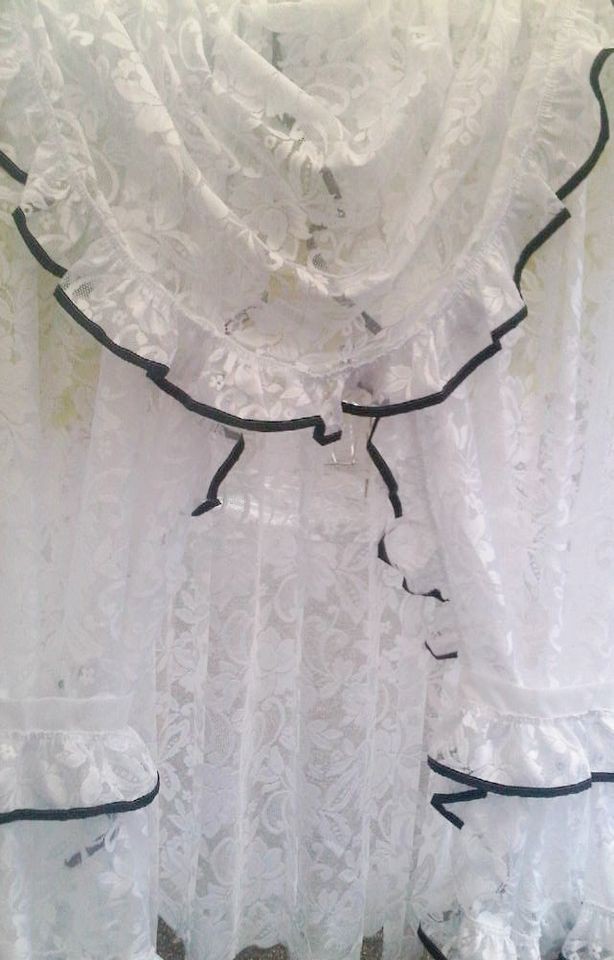 black lace curtains in Home & Garden