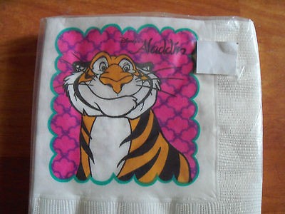 Party Express Disneys Aladdin Rajah 6.75 Napkins NIP RARE 16 pack