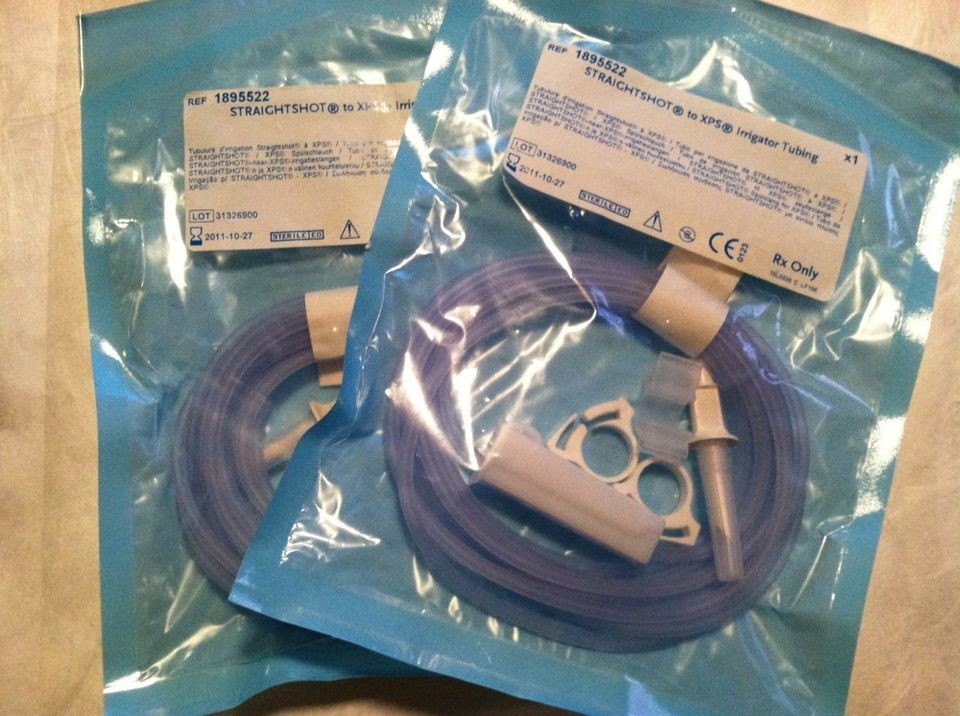 Medtronic Xomed Straightshot to XPS Irrigator Tubing Ref 1895522 2pcs