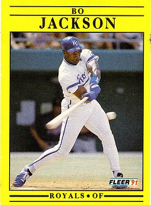 Bo Jackson 1991 Fleer #561 KC RoyalsNmt/Mt