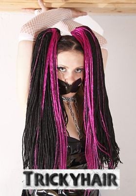 80x Dreadlocks Dreadlox Cyber Extensions Hairfall Dread